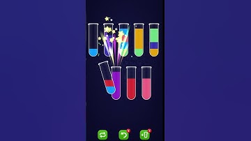 water colour sort gameplay puzzle #watersortpuzzle