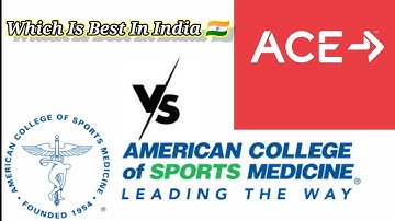 ACE VS ACSM WHICH IS BEST IN INDIA 🇮🇳 ?