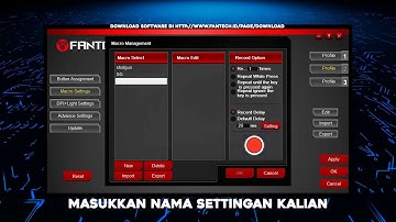 CARA SETTING MACRO SG/AWP UNTUK MOUSE FANTECH X16 (PISTOL ALL SG/AWP)