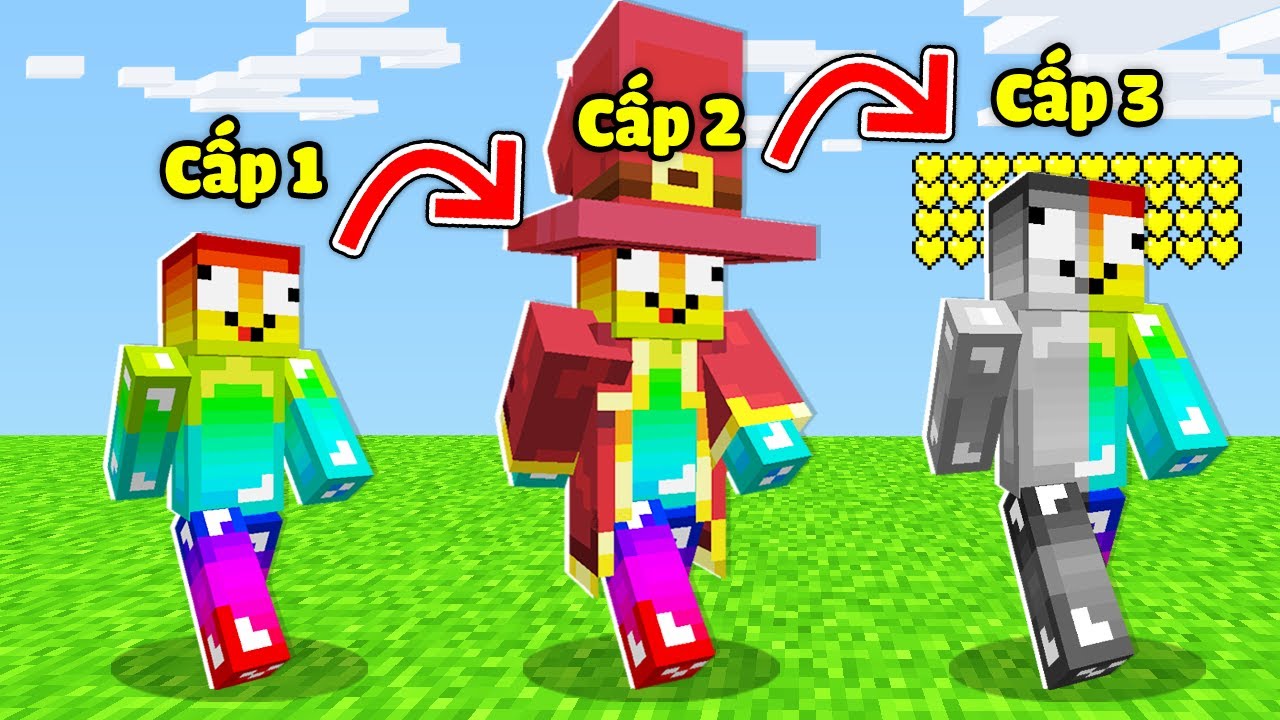 MINECRAFT BEDWARS, CÓ THỂ NÂNG CẤP YOUTUBER NOOB TEAM SIÊU CẤP *SỞ HỮU BẤT TỬ NHƯ HACKER ??