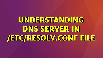 Ubuntu: Understanding DNS server in /etc/resolv.conf file