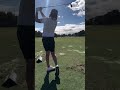 The shape of this golf ball looks familiar. Hit it Cam! 🏉 #livgolf #shorts