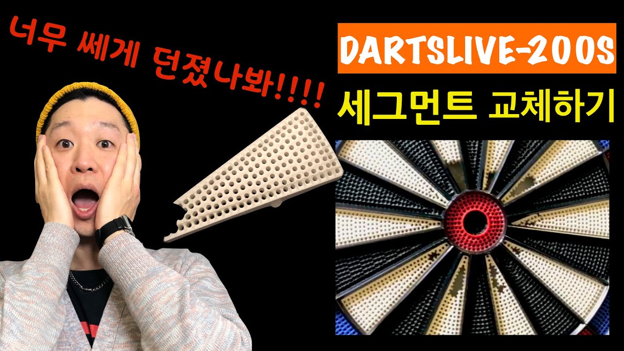 DARTSLIVE-200S 세그먼트 교체하기 (feat.수면바지)