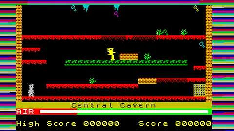 Sinclair ZX Spectrum 48k Manic Miner Steve J. Nutting +dhacker8kbramNMIcapture-1.avi