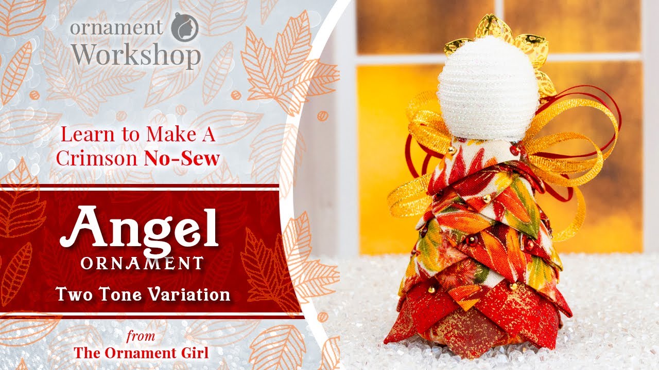 Mini Autumn Angel - No Sew Fabric Angel Tutorial for Fall