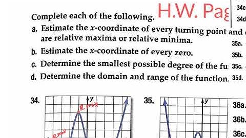 5.4 analyzing graphs of polynomial functions per 8