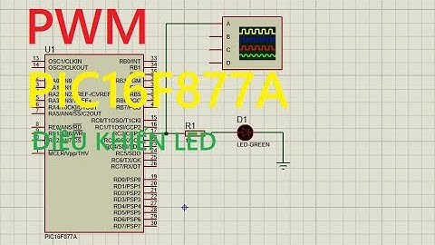 Xuất PWM điều khiển độ sáng tắt của đèn led sử dụng PIC16F877A