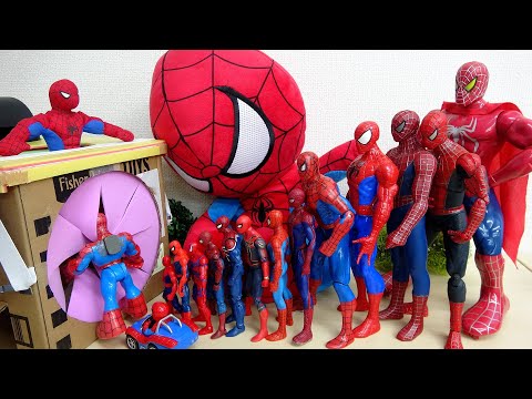 【SPIDER-MAN】スパイダーマン スタントシステム ビンテージのおもちゃ Jada スパイダーマン ミニカー フィギュア 付き JADATOYS 1/24