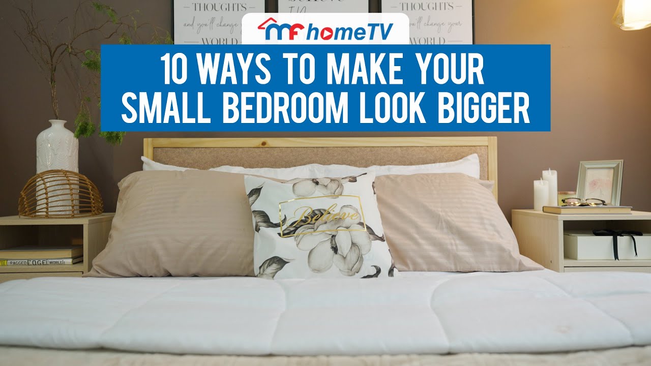 10 способов визуально увеличить маленькую спальню | Идеи декора | MF Home TV