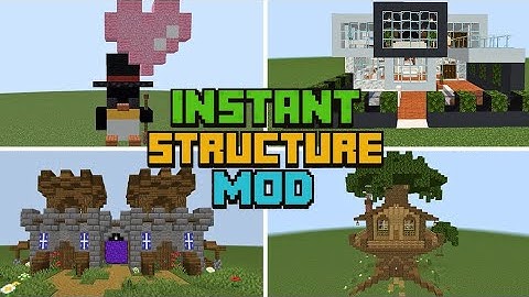 🏠 Instant Structures Addon for Minecraft PE 1.21+ | 1-Click House Builder!