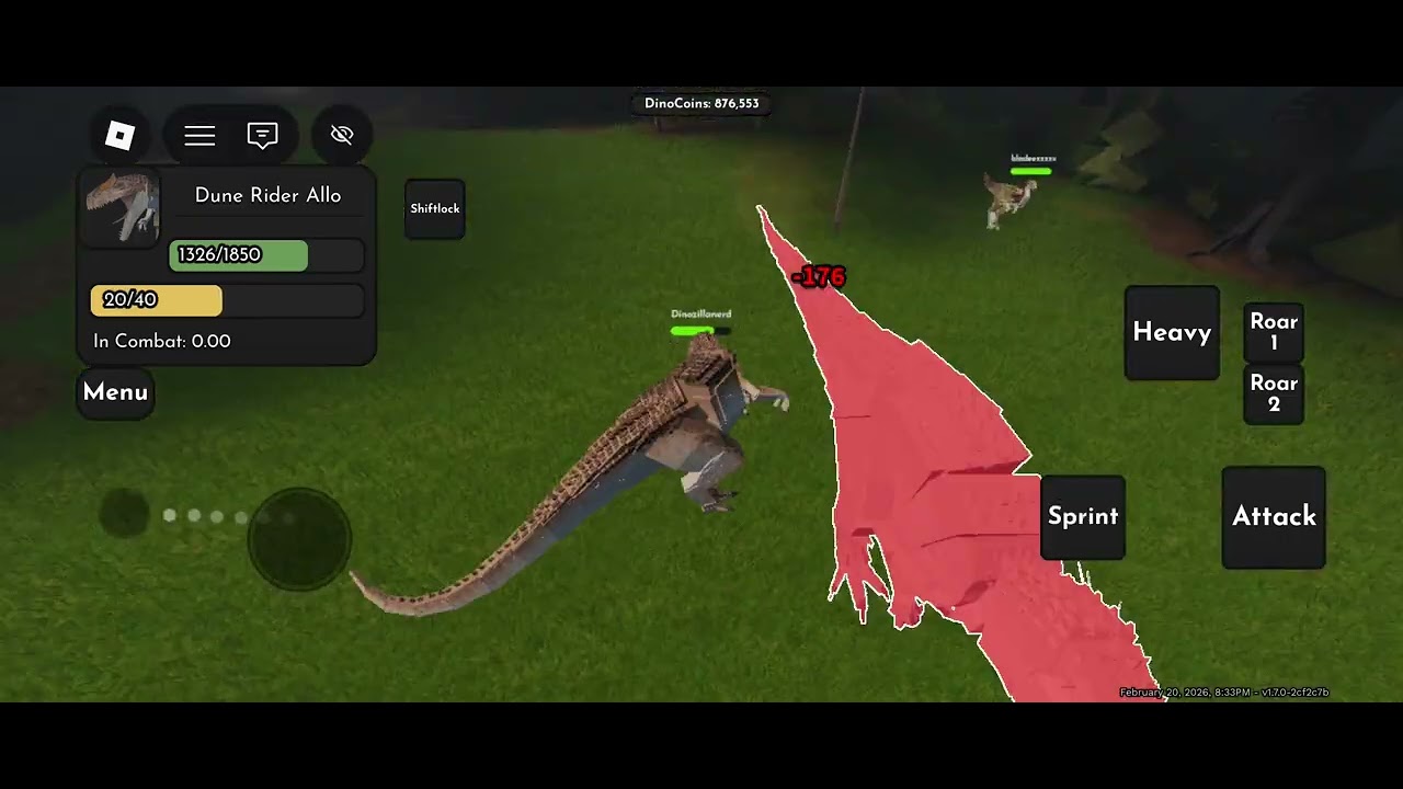 Jugando con las nuevas skins del Allosaurus 