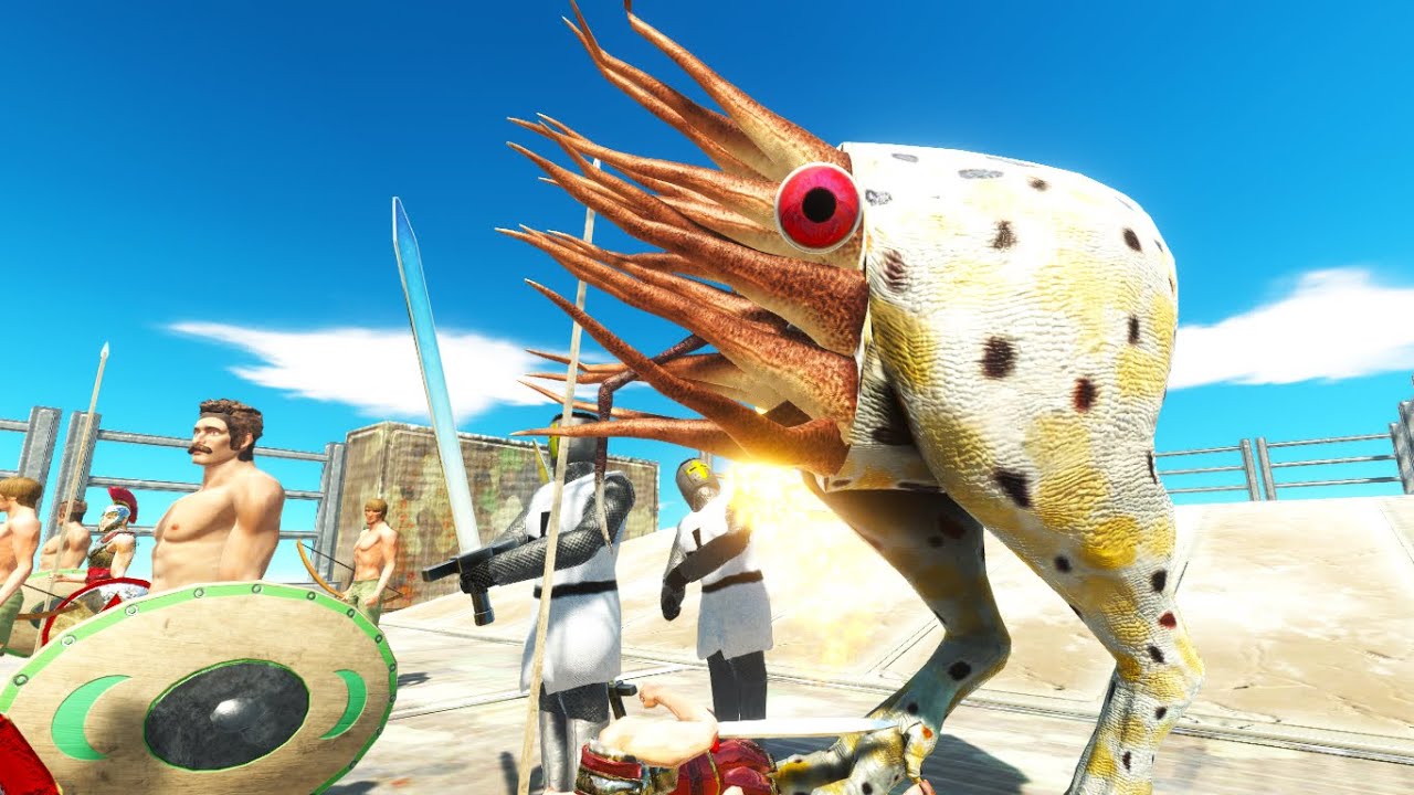 ESCAPE FROM MONSTER - DEATH TOUCH ALIEN SQUID🦑 | 🦖 Animal Revolt Battle Simulator 🦕