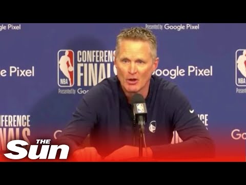 NBA coach Kerr makes emotional plea for stricter gun control.