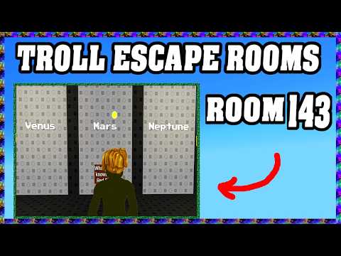 Troll Escape Rooms Room 143 Walkthrough Guide *Roblox*