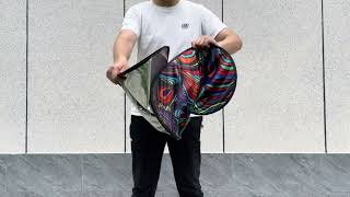 How to fold 2 pieces windshield sunshade
