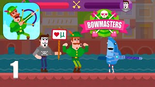 Bowmasters~ Gameplay walkthrough 1 - Tutorial (iOS Android)