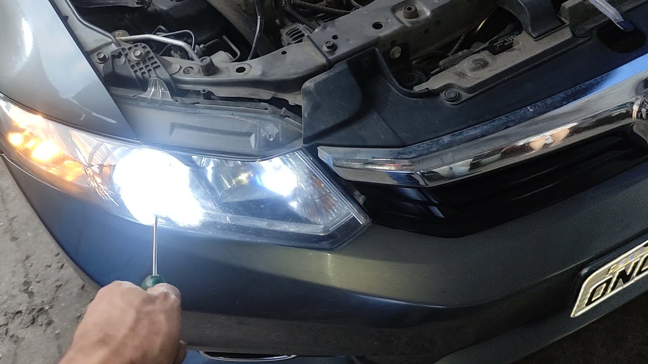 Como trocar lâmpada pingo farol, troca de lâmpada Civic h11 ,lâmpadas led , ficou top