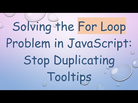 Solving the For