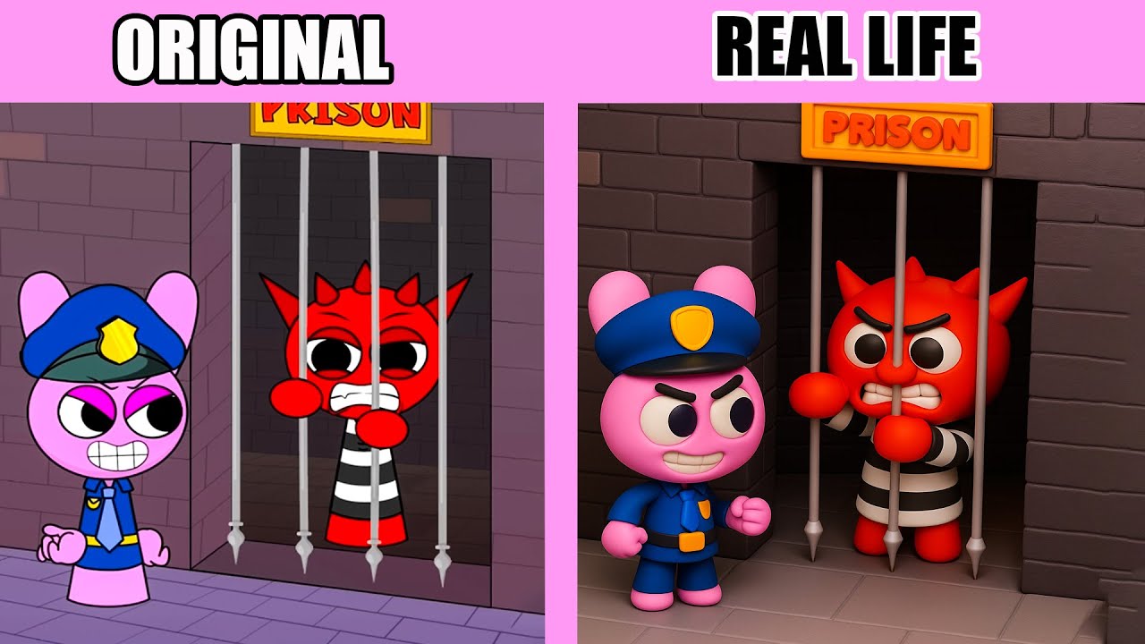 Sprunki Raddy Police Best TikToks of Incredibox Sprunki:RADDY Prison Break But PINKI POLICE ...