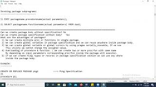 Oracle SQL PLSQL | session 25 | PLSQL Packages | Overloading