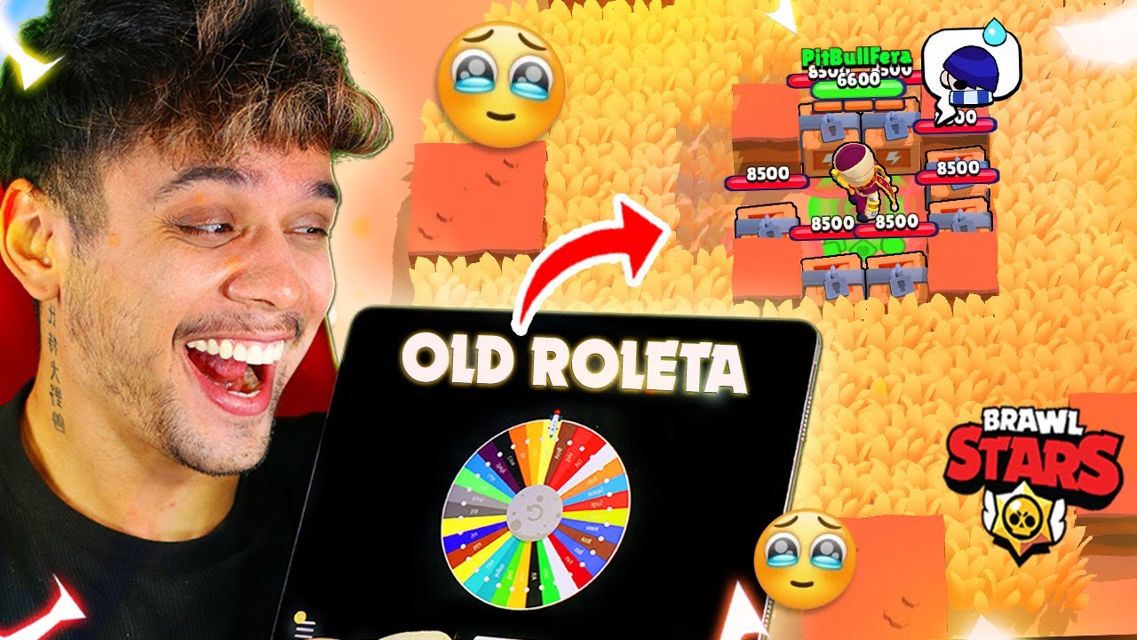 USEI A ROLETA dos BRAWLERS NO MAPA MAIS *OLD* do BRAWL STARS! 🥺😭😭