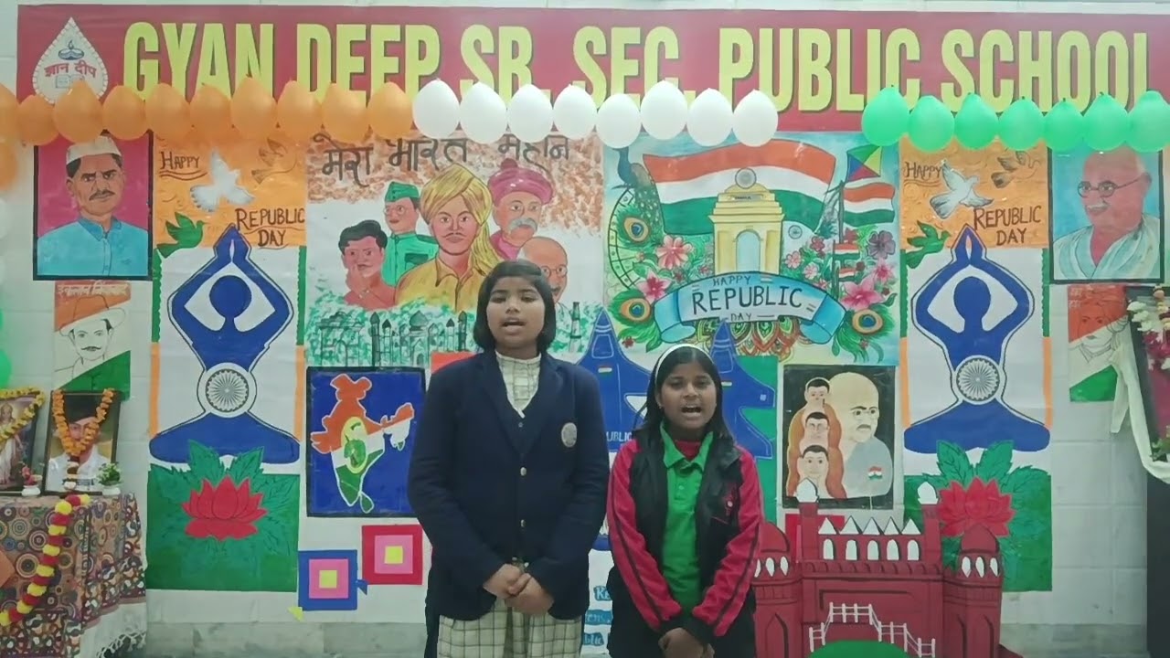 Beautiful singing by Anushka class 7th and Agamya class 6th on the occasion of Republic Day 2K26. 