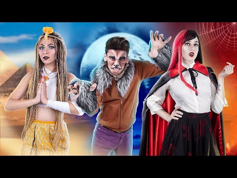 Video Quái Vật Trong Trường! 12 Đồ Dùng Học Tập Halloween Tự... - youtube