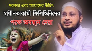 সরকার সহ সবার উচিত ফিলিস্তিনের পক্ষে দাড়ানো। মুফতি সাখাওয়াত হোসাইন রাজি। Bangla New Waz 2023