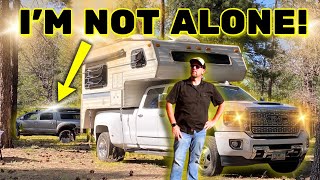 HE SETUP IN MY CAMP!!  I Guess I'm Not Camping Alone?  @OffGrid Backcountry Adventures