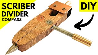 Craftsman's Marvel: Building the Perfect Compass Scriber / Divider Mechanism #diytools #woodworking