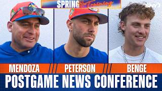 Carlos Mendoza, David Peterson And Carson Benge Comment On Mets Being Ready For Opening Day