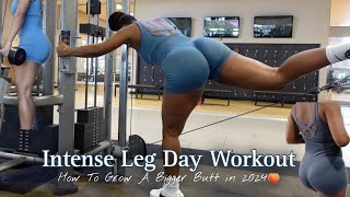 Killer Leg Day Routine 🔥| Do This Workout For A Bigger Butt + Toned Legs + 2024 Motivation|