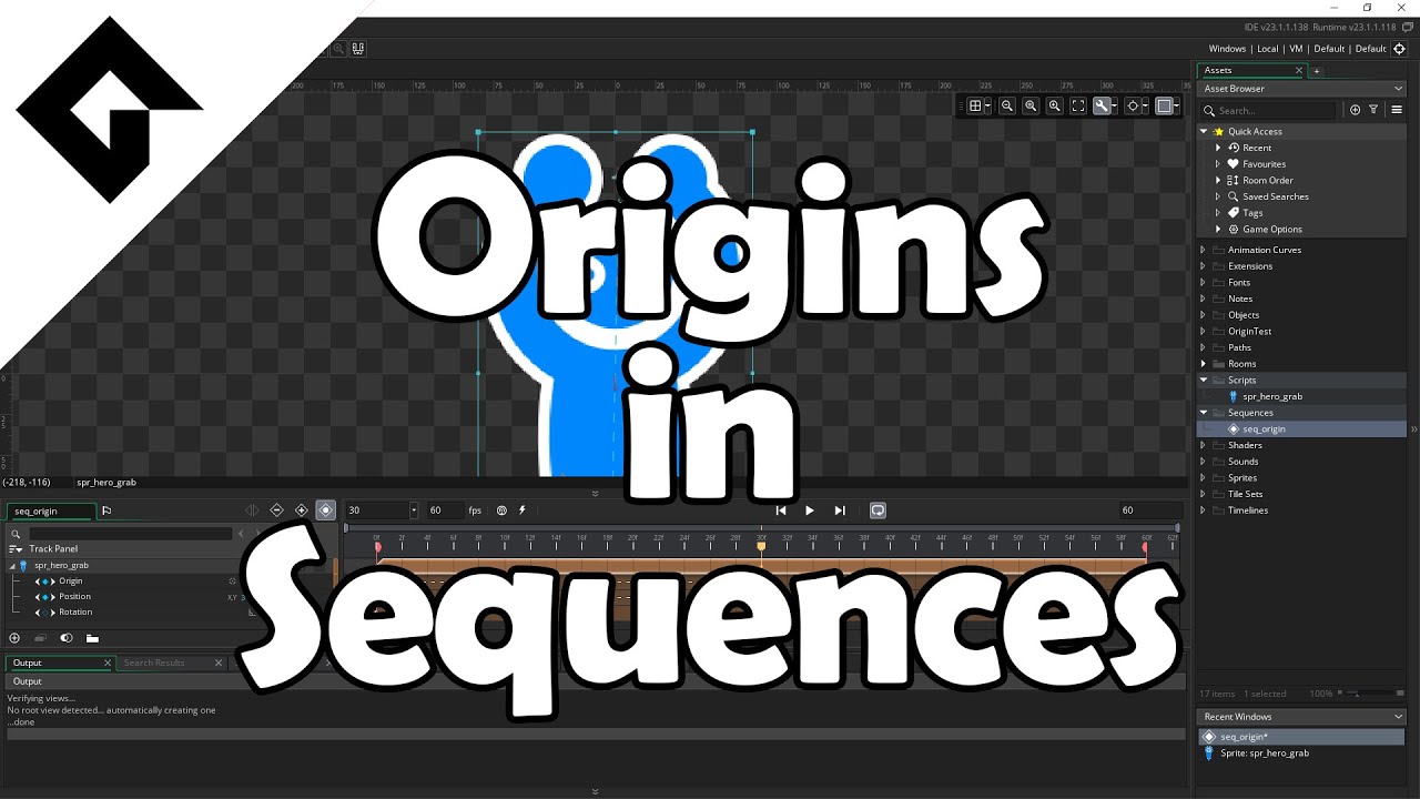 GameMaker Studio 2.3: Using Origins in Sequences! - YouTube