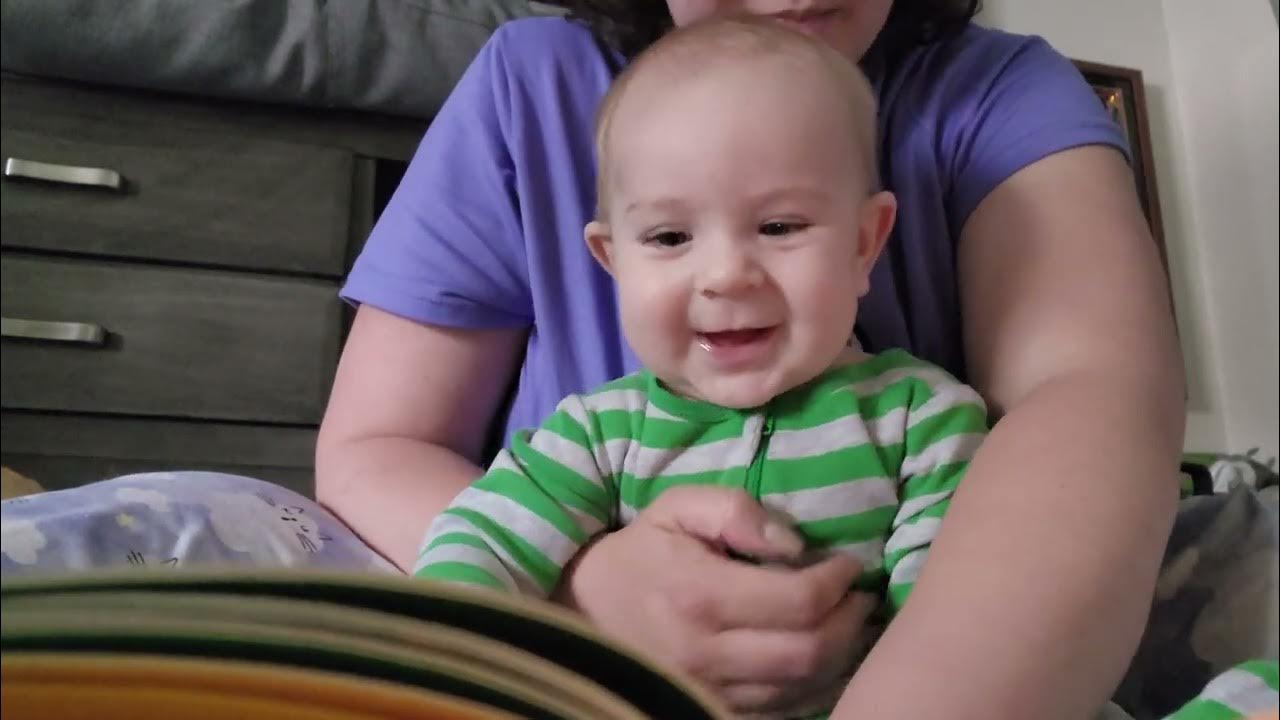 5 Month Old Baby Reads Goodnight Moon with Mommy YouTube
