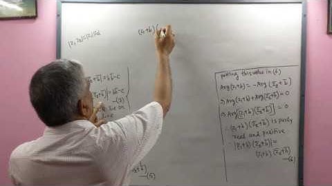 Complex Analysis, Lec-7(Inverse Points with respect to a Circle), by Dr.D.N.Garain, For B.Sc, Engg.
