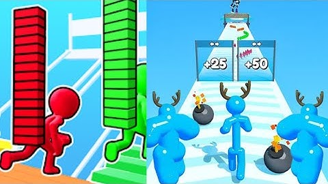 Bridge Race Game ✅️ Tall Man Run 🏃‍♂️  YasirGamin 🍭 Game Play