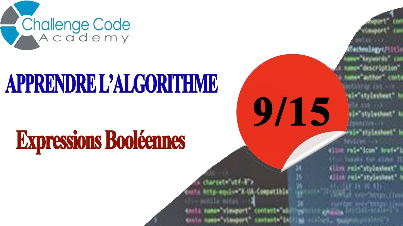 APPRENDRE L'ALGORITHME | Les Booléens #9 - YouTube