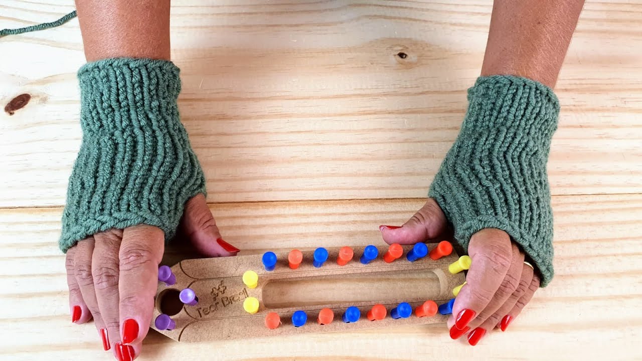 Passo a passo dessa Luva no Tear