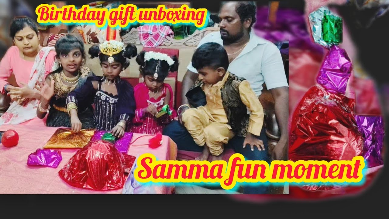 Dhanu Birthday gift unboxing video in tamil |samma fun moment vlog 