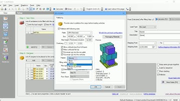 CubeMaster - How to build a sea container with palletizing the shipcases