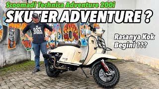SCOOMADI TECHNICA ADVENTURE 200i | Skuter Retro Adventure Jadinya Begini