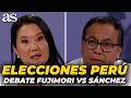DEBATE y CARA A CARA entre FUJIMORI y SANCHEZ antes de las ELECCIONES en PERÚ