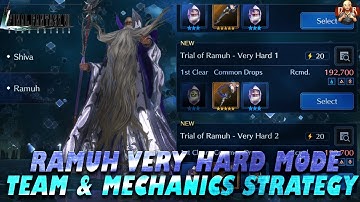 [FF7: Ever Crisis] - Ramuh Very Hard Mode Mechanics Video! How to handle every phase & team setup