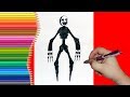 How to draw Nightmarionne, FNaF, Как нарисовать Марионетку, ФНаФ