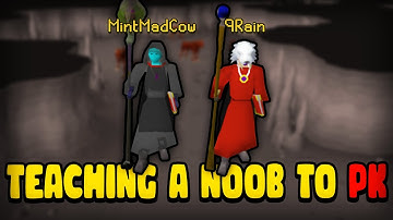 Teaching a Noob to Pk on Runescape ft. 9Rain