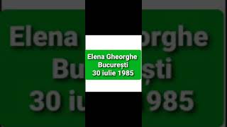 Elena Gheorghe data nașterii