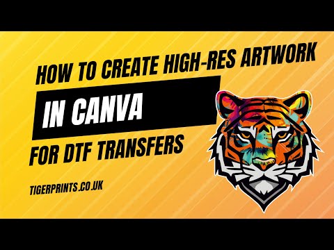 How to create high-res DTF artwork using Canva