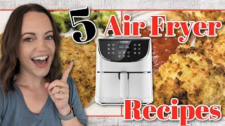 5 AIR FRYER recipes that are EASY & DELICIOUS!!!