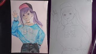 Cute Anime Drawing || Easy Anime Drawing For Beginners @theartisticedge56