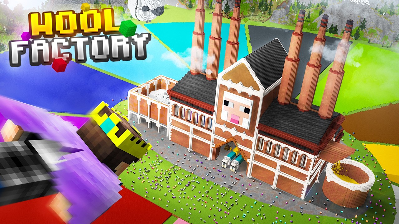 How I Build a WOOL FACTORY in Minecraft Hardcore...